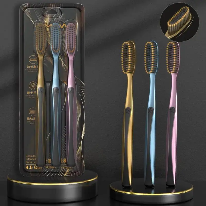 Light luxury U-shaped clean toothbrush with fine filaments and soft bristles, big head toothbrush for men and women's families