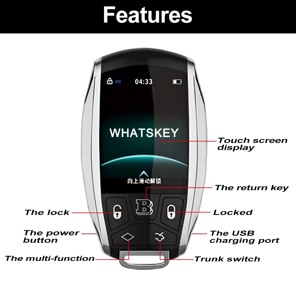 New Modified Smart Remote Key LCD Screen Display For BMW For Audi For Ford For VW For Hyundai For KIA For Toyota lcd smart key