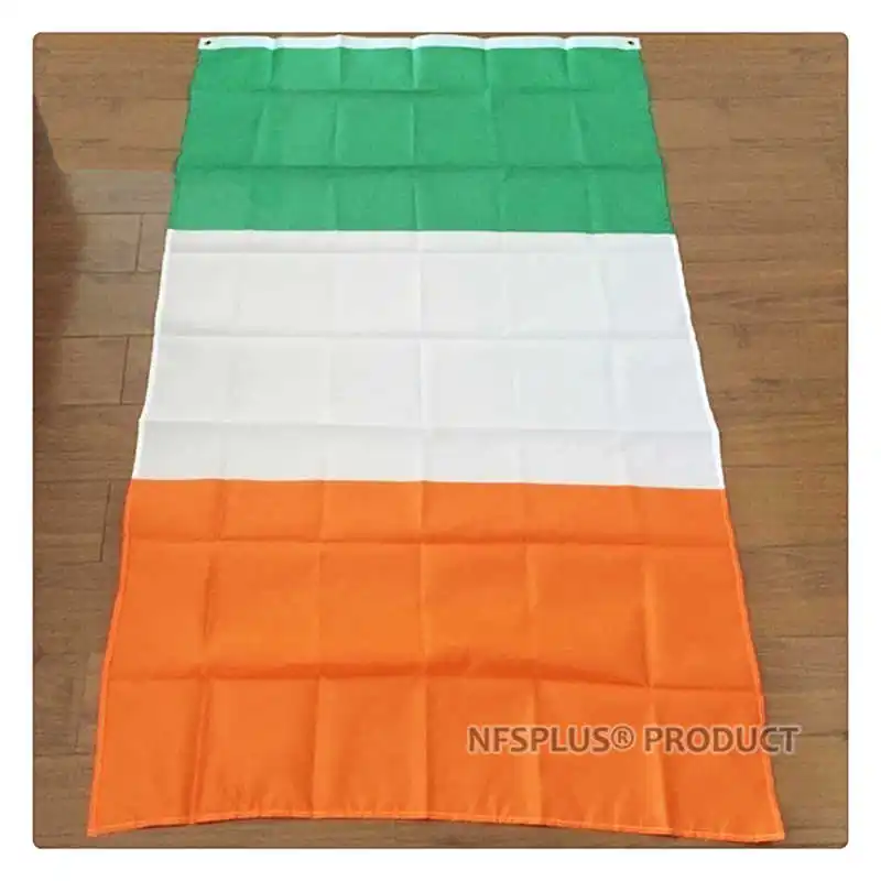 Ireland Flag 90x150cm Polyester Printed Indoor Outdoor National Irish Flags Banners For Decoration Celebration Parade Sport