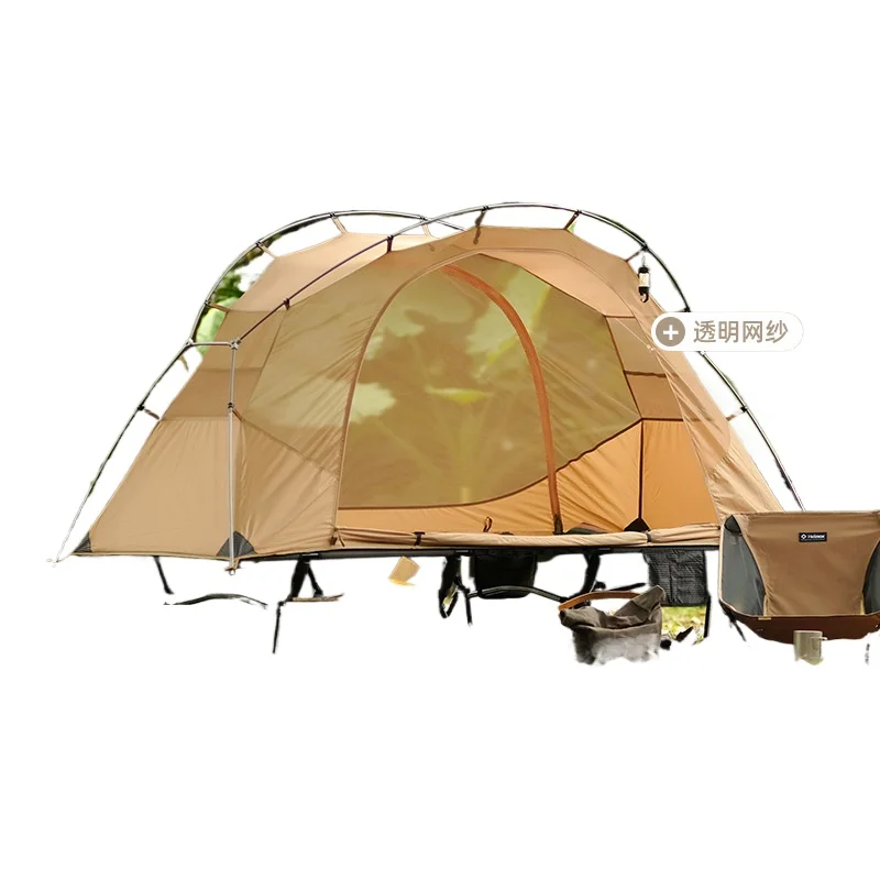 Vedalido Outdoor Camping Floating Island Plus Military Cot Lightweight Mosquito Net Tent for Camping Hiking Backpacking