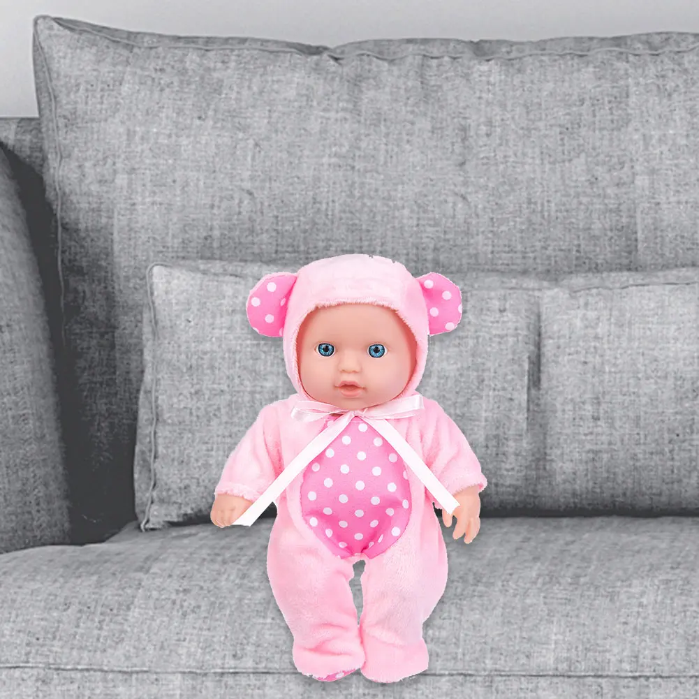 

Flexible Silicone Reborn Doll Toy Baby Simulation Play House Game Toy Soft Clothes Doll Kids Toddler Supplies