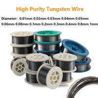 1Pcs W99% High Purity Tungsten Wire Diameter 0.01-1mm Length 1/2/5m Tungsten Line Electrical Heating Electrode Wire