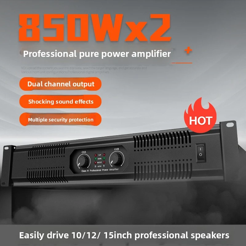 

Home bluetooth Power Amplifier Stereo Audio Karaoke ReceiverStage hifi amplifier pure post-stage dual-channel power amplifier