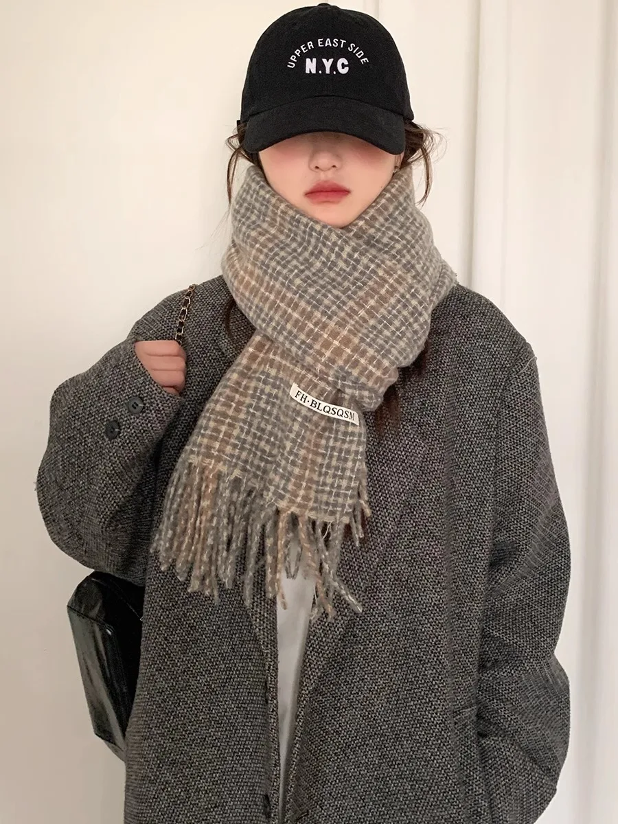 Women\'s New Autumn And Winter Warm Neck Scarf, Versatile Thick Anti-Cold Shawl