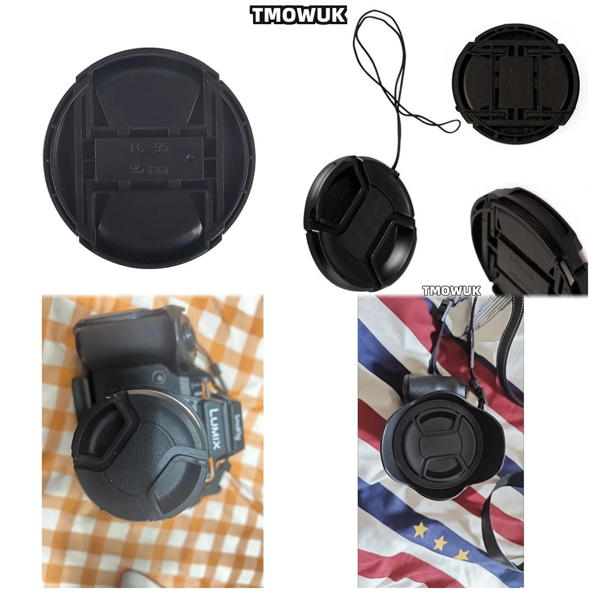 

For Canon EOS R5 1D X 40D 80D 100D M50 Rebel T3i 550D Camera Lens Cap Protective Cover Center Pinch Snap-on 49mm 52 55 58 62 67