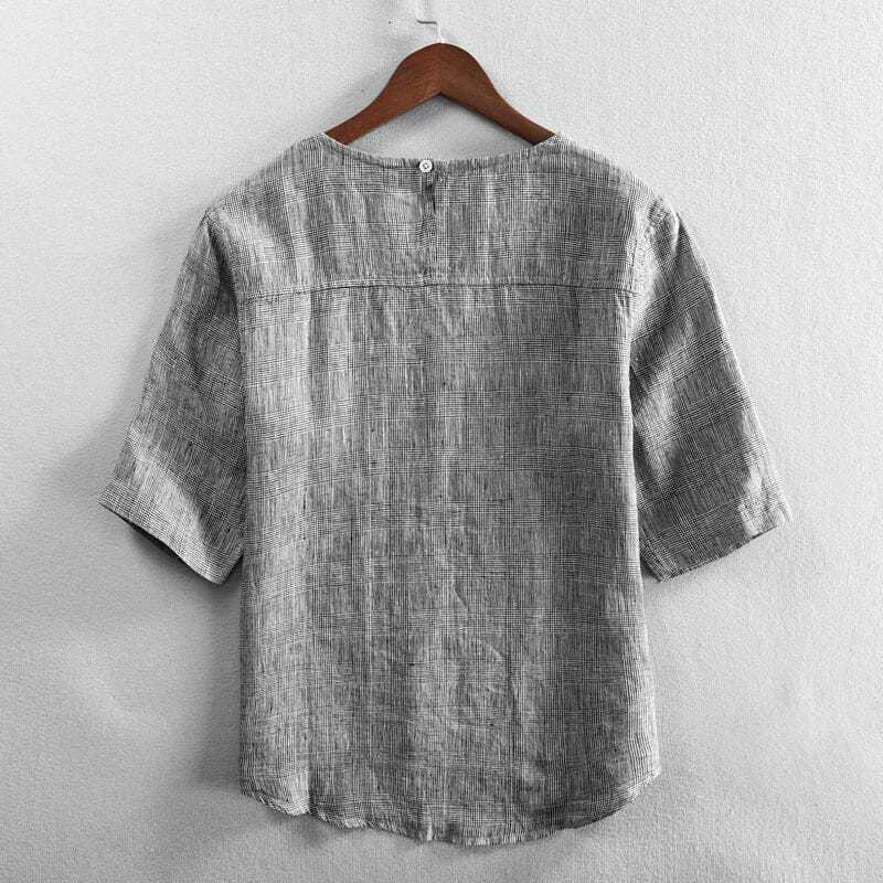 Summer Thin Tie Dye Short Sleeve Men O Neck T Shirts Fashion Pocket Spliced Cotton And Linen Loose 2xl Oversized Clothing Daily
