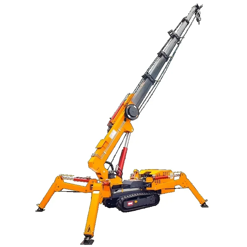 Competitive 18.5m 360 Degree Rotation Movable Lifting Crawler Cranes 8ton Construction Crane