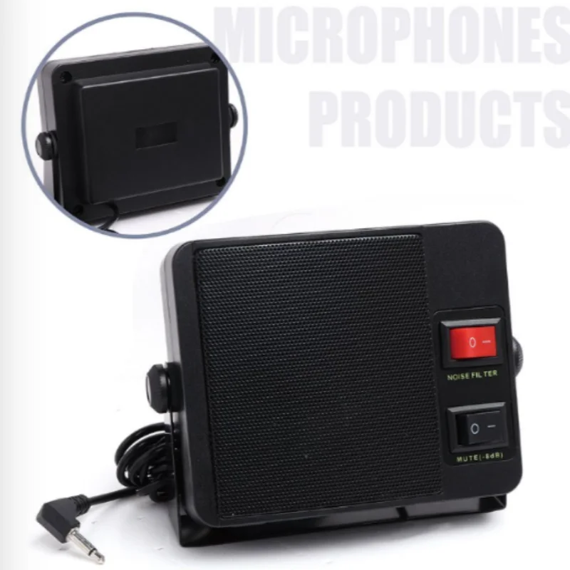 

Wholesale 3.5mm TS-750 Heavy Duty External Speaker Portable Mobile Radio Speakers for Car Use