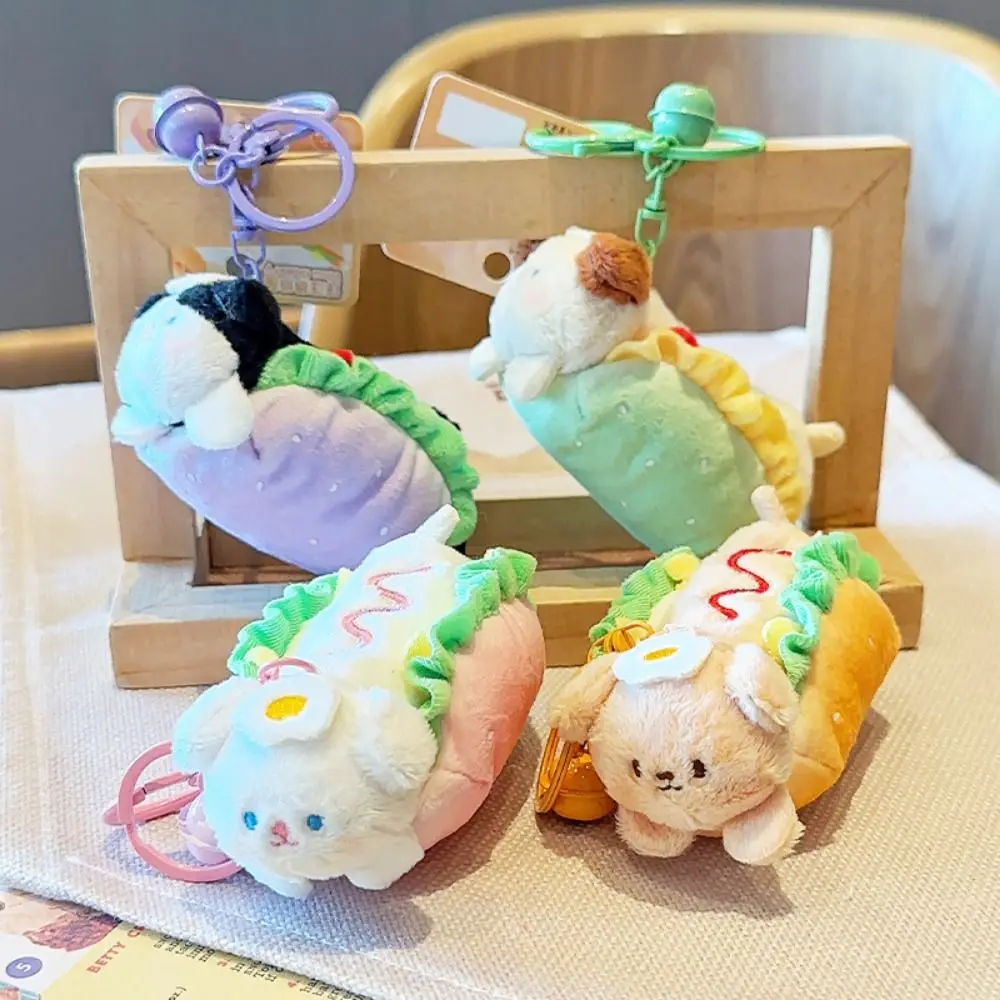 

Cute Bag Ornament Hamburger Doll Sandwich Hot Dog Plush Pendant Stuffed Kawaii Food Keychains Children