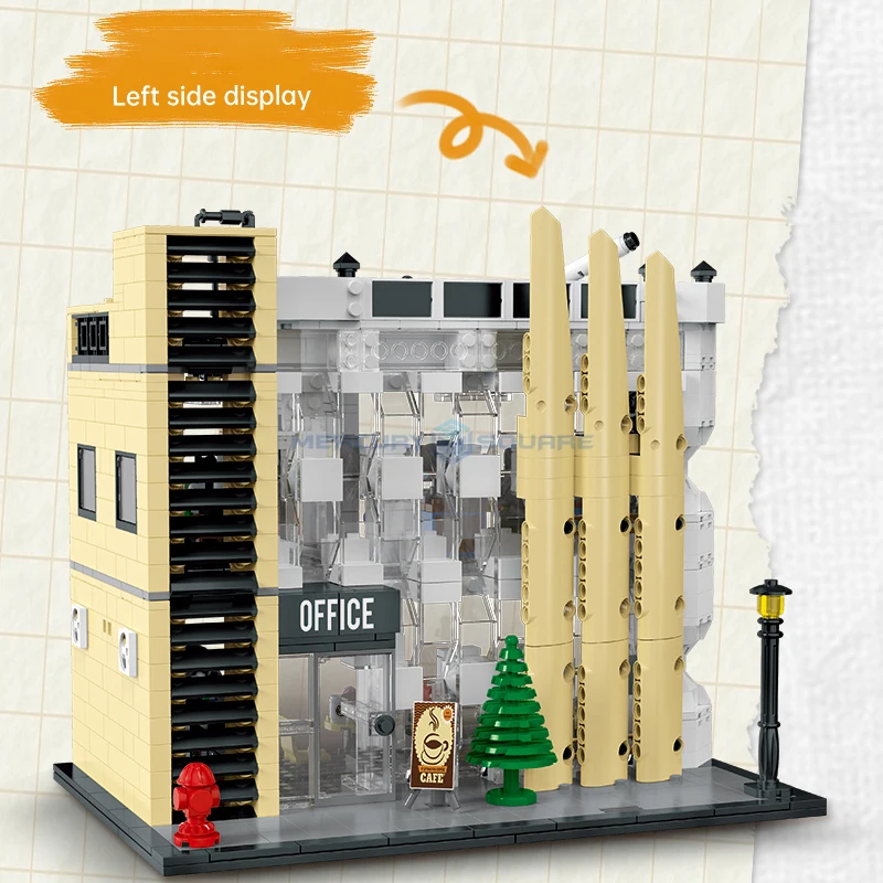 City Office Modular Building Bricks MOC 20118 Modern Infrastructure Architecture Model Blocks DIY Toy Gift Children Boys Girls