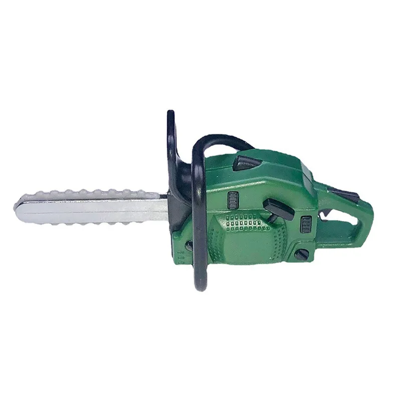 1:12 Mini Chainsaw Lawn Mower Toy Miniature Scene Decoration Dollhouse Simulation Wood Saw