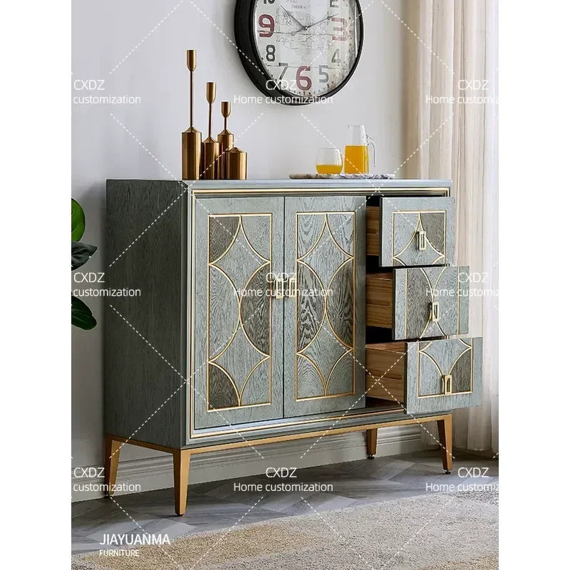 Modern Simple Light Luxury Side Cabinet for Living Room Dining Area Multi-functional Storage Cupboard Tea Cabinet Kitchen