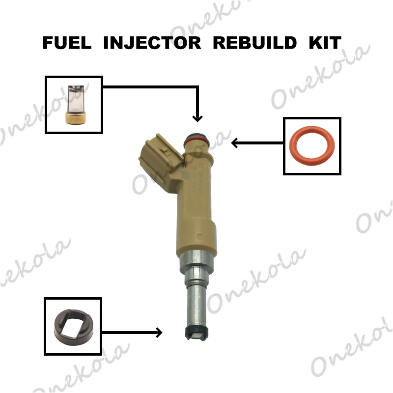 Fuel Injector repair kit Orings Filters for 2009-2015 Toyota Corolla Matrix 23250-0t020 23209-0t020