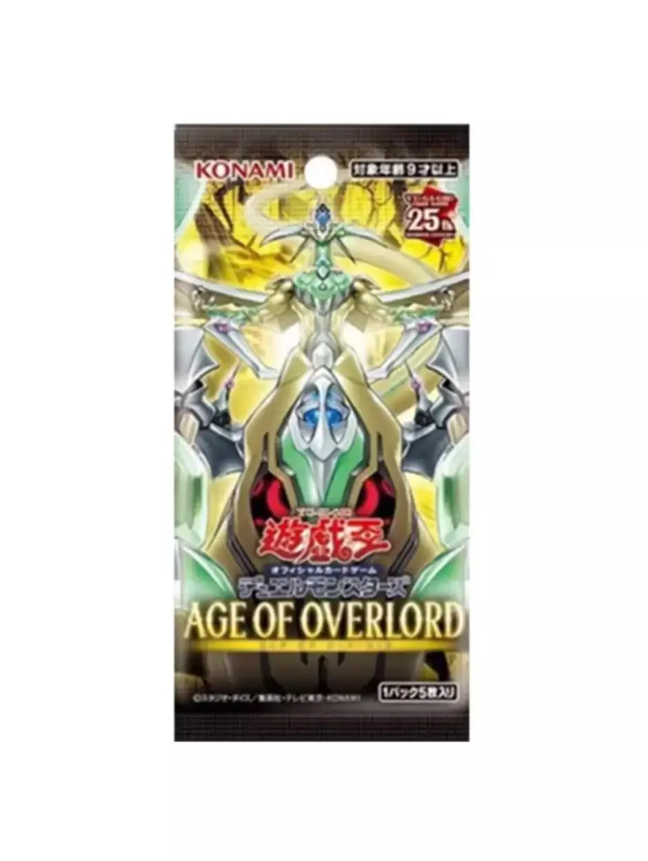 YuGiOh 2023 AGE OF OVERLORD AGOV 1202  25th Asian English /Japanese /Chinese Version SEALED Toy Card Collection Sealed