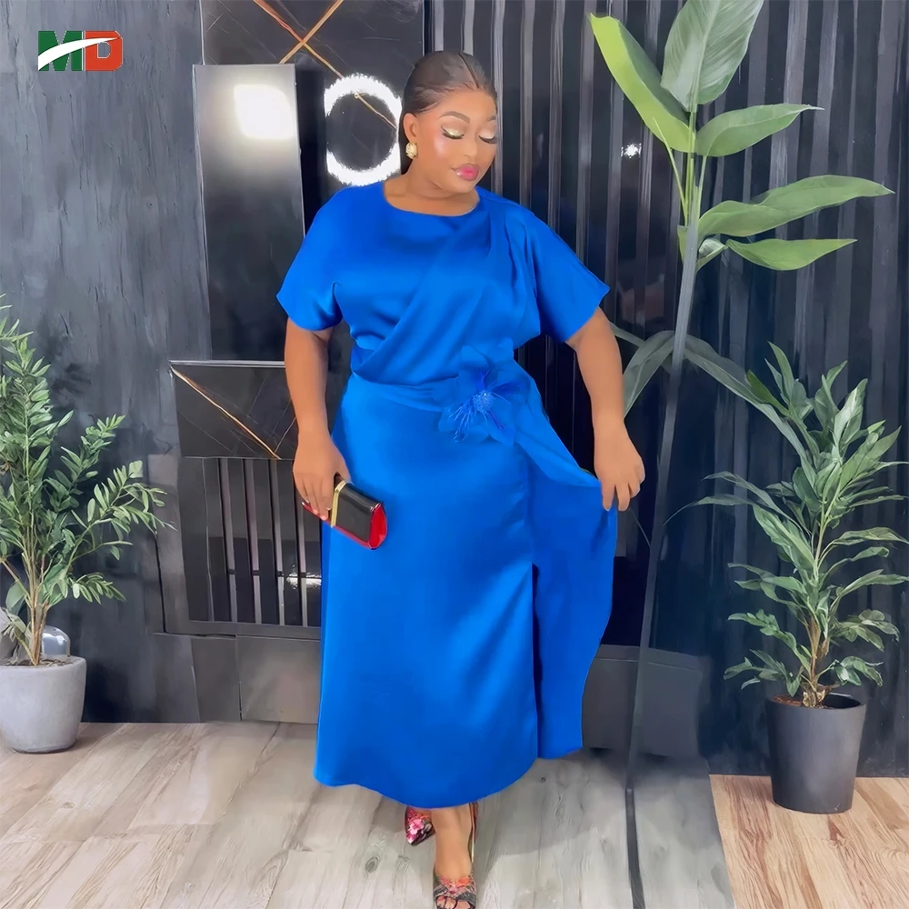 

MD African Clothes Plus Size For Women Elegant Dresses Party Wedding Dress Daily Ankara Dress Office Wear Summer Musilm Gown