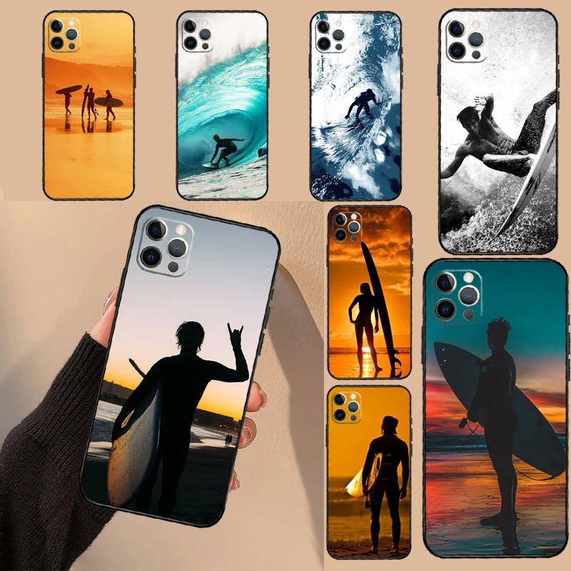 Surfer Surf Hang Loose Shak Funda For iPhone 15 14 13 12 11 16 Pro Max Mini 14 Plus XS Max X XR Phone Case