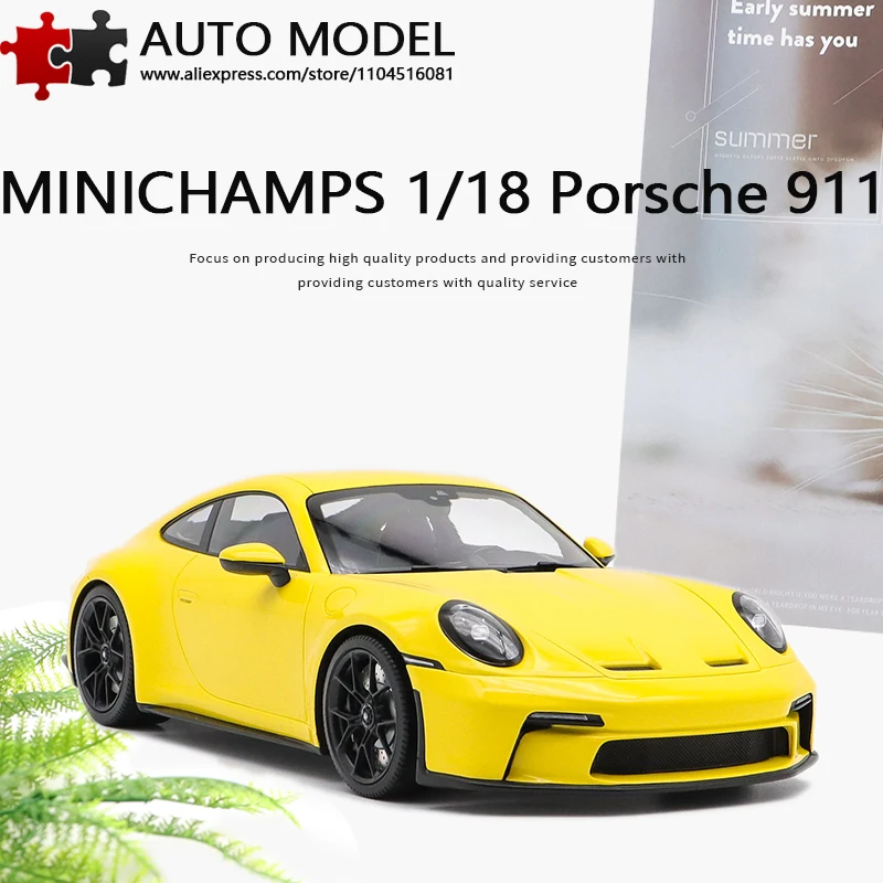 

Porsche 911 Gt3 992 Touring Minichamps 1:18 Sports Car Model Resin Static Diecast Vehicle Metal Adult Toy Souvenir Collection