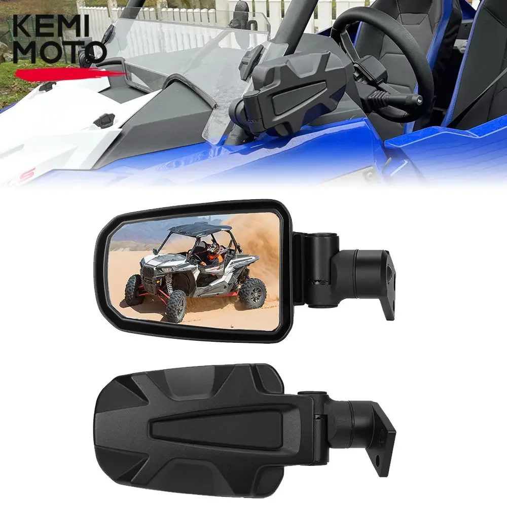 UTV Side View Mirrors Adjustable Folding Aluminum Compatible with Polaris RZR XP 1000 / 900/Turbo S /Trail S 2014-2023 #2881198