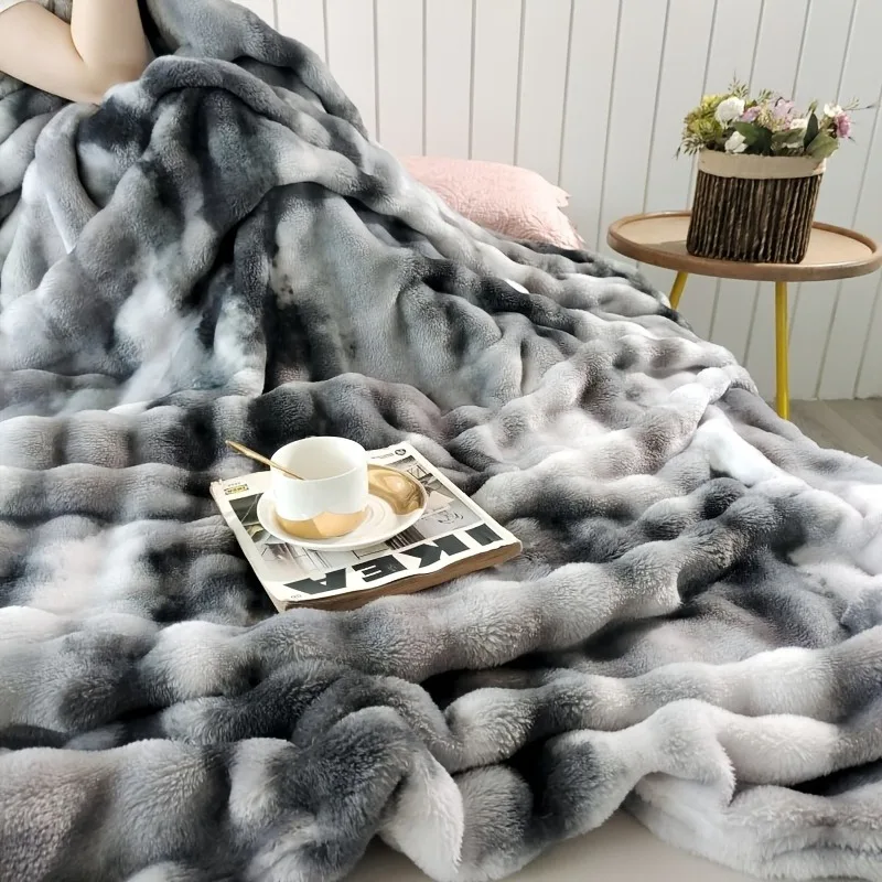 

Flannel Casual Blanket | Soft and Comfortable Geometric Pattern Mixed Color Ideal for Bedroom Sofa Travel Summer Cover