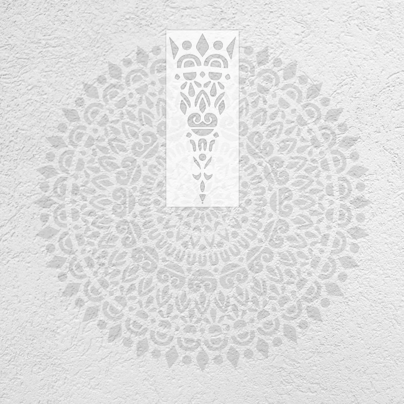 140cm - 220cm Stencil Decor Wall For Painting Template To Paint Putty Decors Plaster Big Giant Mandala Round Flower Lotus S284