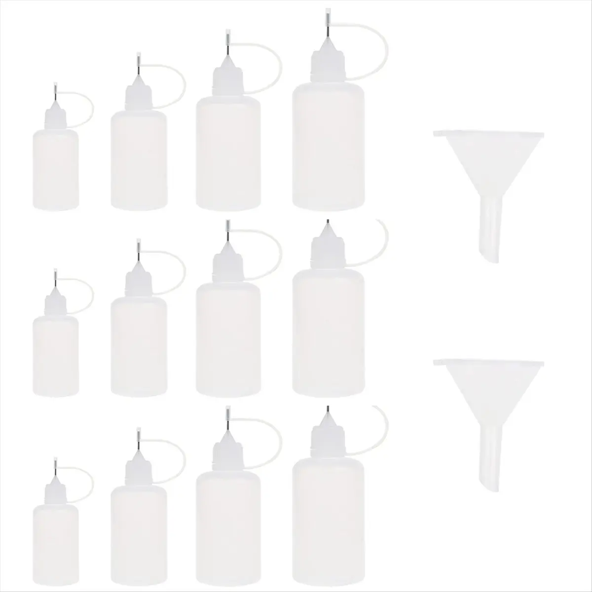 A74U 12Pcs Fine Tip Glue Applicator Bottle Needle Tip Applicator Oiler Bottle Needle Tip Bottles for Quilling Craft