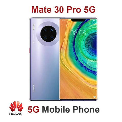 Versione globale HUAWEI Mate 30 Pro 5G telefono 6.53 pollici Kirin 990 schermo OLED 40MP + 32MP fotocamera 4500mAh 40w telefono SuperCharge