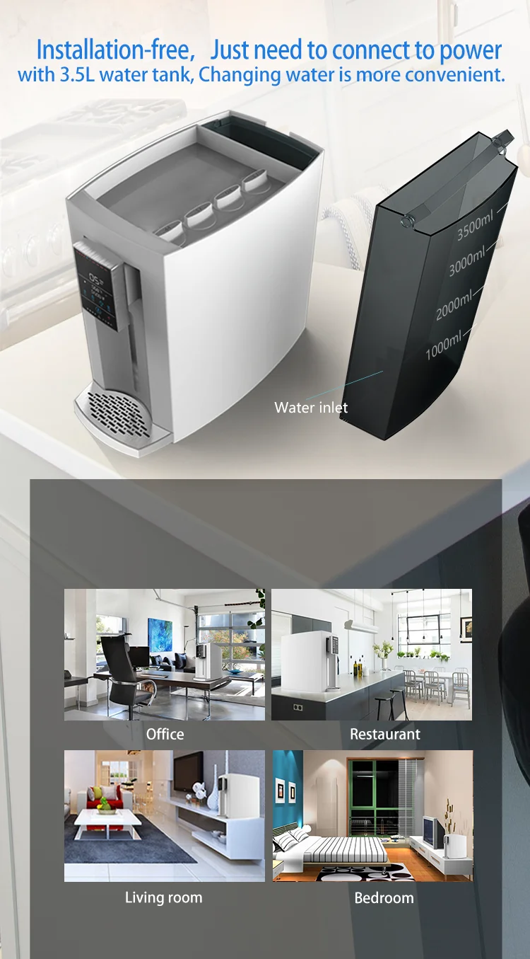 Different Temperature Control  Smart Drinking Water Dispenser Hot and Cold Water Purifier Desktop Hot Water Dispenser