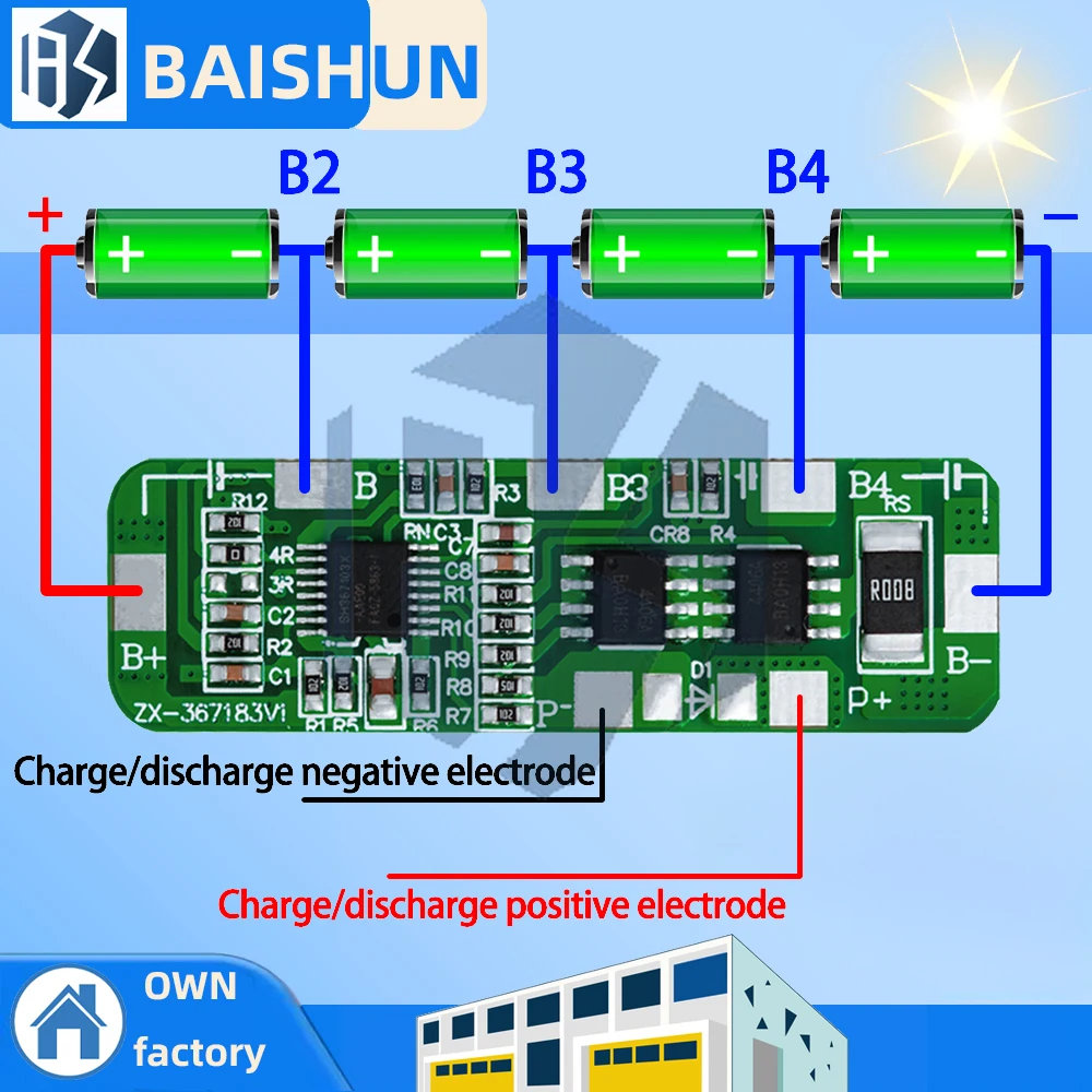 4S 20A 18650 Li-Ion… - image