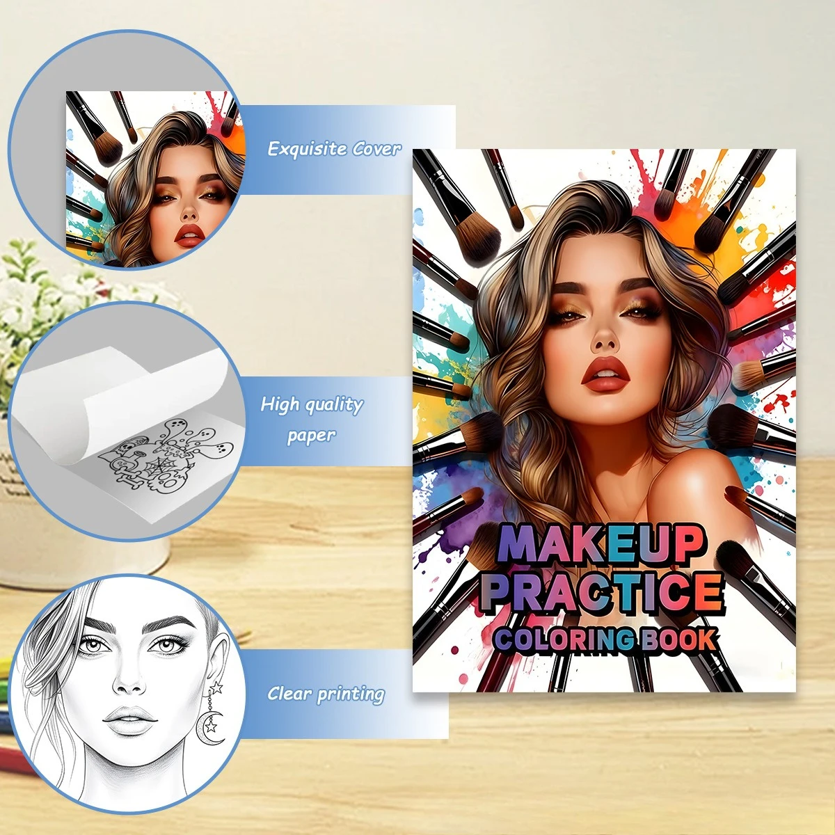 Книга для практики макияжа: ра – обзор и цена Beauty Makeup Drawing