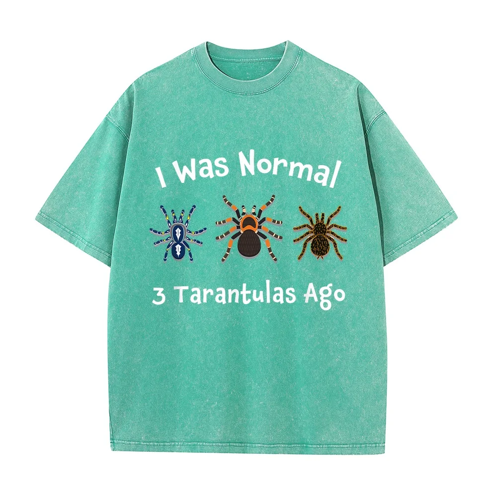 Tarantula Gifts I Was Normal 3 Tarantulas Ago Spider T-Shirt 남성 Magliette Uomo Plus Size Printed Top Graphic Print Cotton Men
