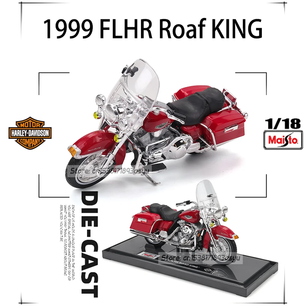

Maisto 1:18 несколько стилей Harley-Davidson 1999 FLHR Roaf KING Ultra Limited, модель мотоцикла из сплава, коллекция игрушечных автомобилей