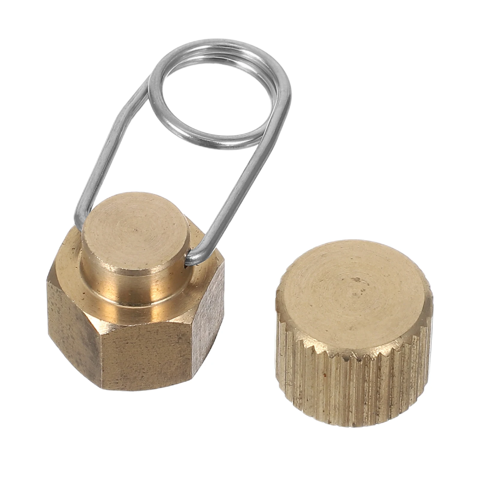 

2Pcs Copper Propane Tank Cover Leakproof Sealed Cap Outdoor Camping Hiking Protective Gas Cylinder Sealing Propane Bottle Cover