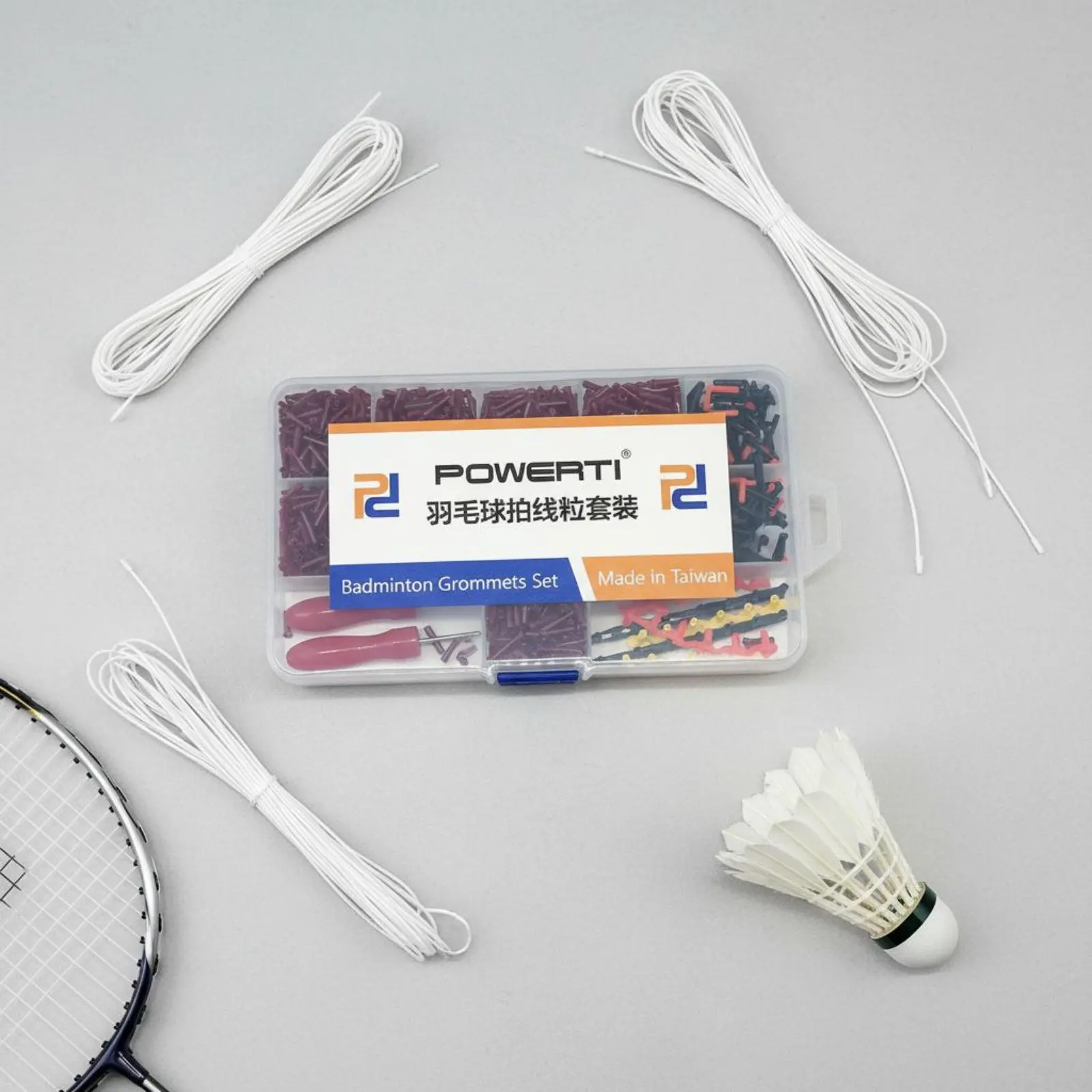 

2300 Pieces Badminton Racket Grommet Set Lightweight and Small Badminton Grommet Set