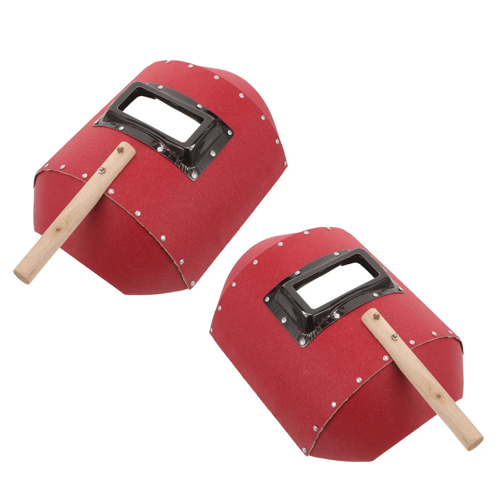 

2Pcs Welding Hood Shield Handheld Welding Mask for Men Heat Resistant Design for Grinding Cutting Operations Welder Mask