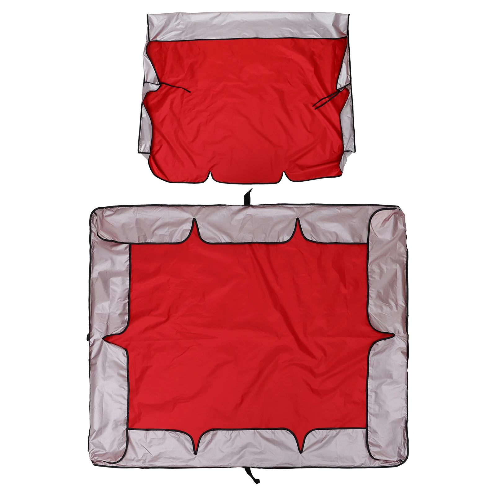 

1 set Swing Cover Set Waterproof Outdoor 190T Silver Coated Polyester Dustproof Sun Protection Swing Seat Cover For