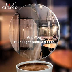 CLLOIO Anti-Fog Blue Light Blocking Series Optical Prescription Glasses Lens CR-39 Resin Aspheric Glasses Anti Fog Lens