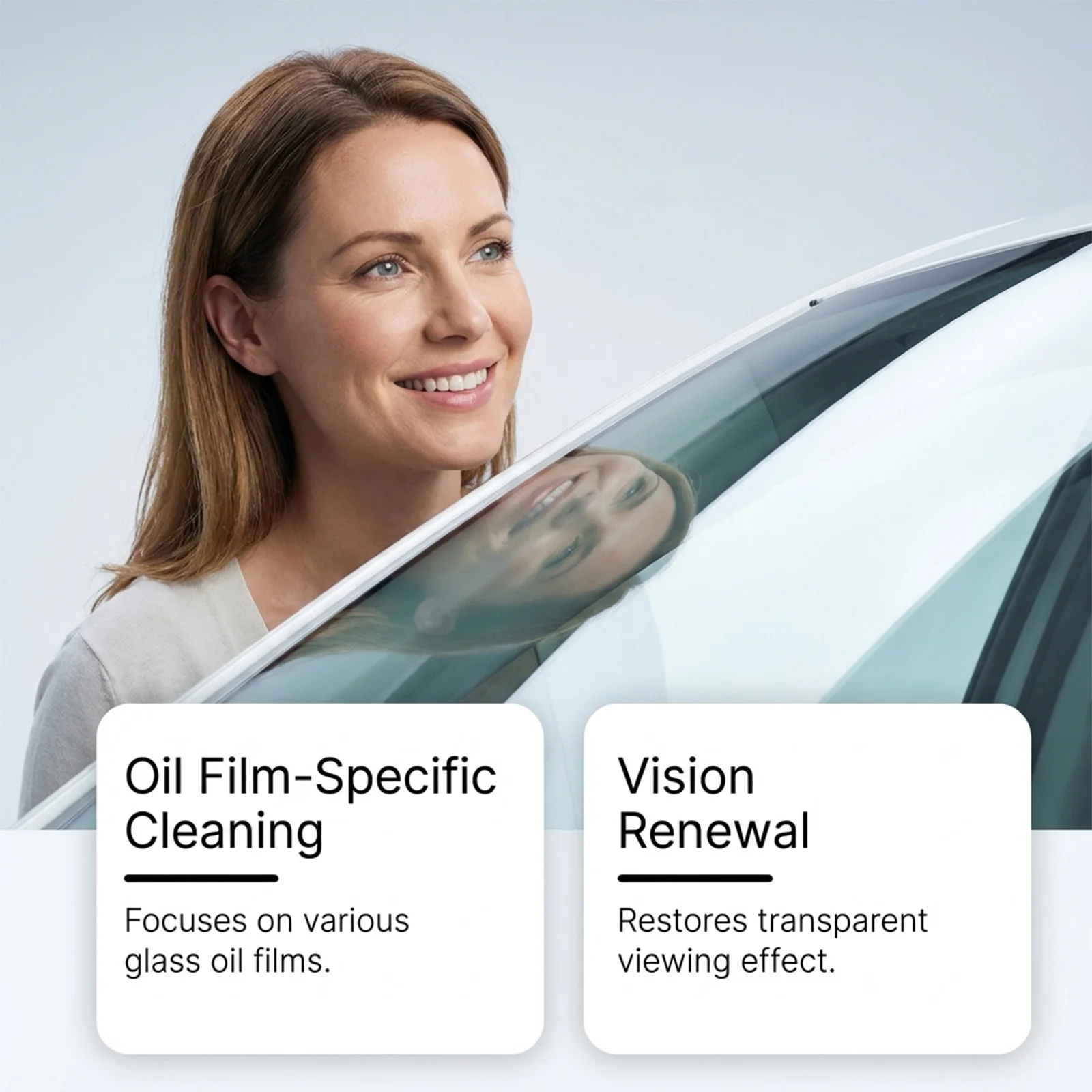Professional Car Glass Cleaner Oil Film Smoothing Brush Windshield Maintenance Auto Glass Polish Clear Visibility 100g view 4