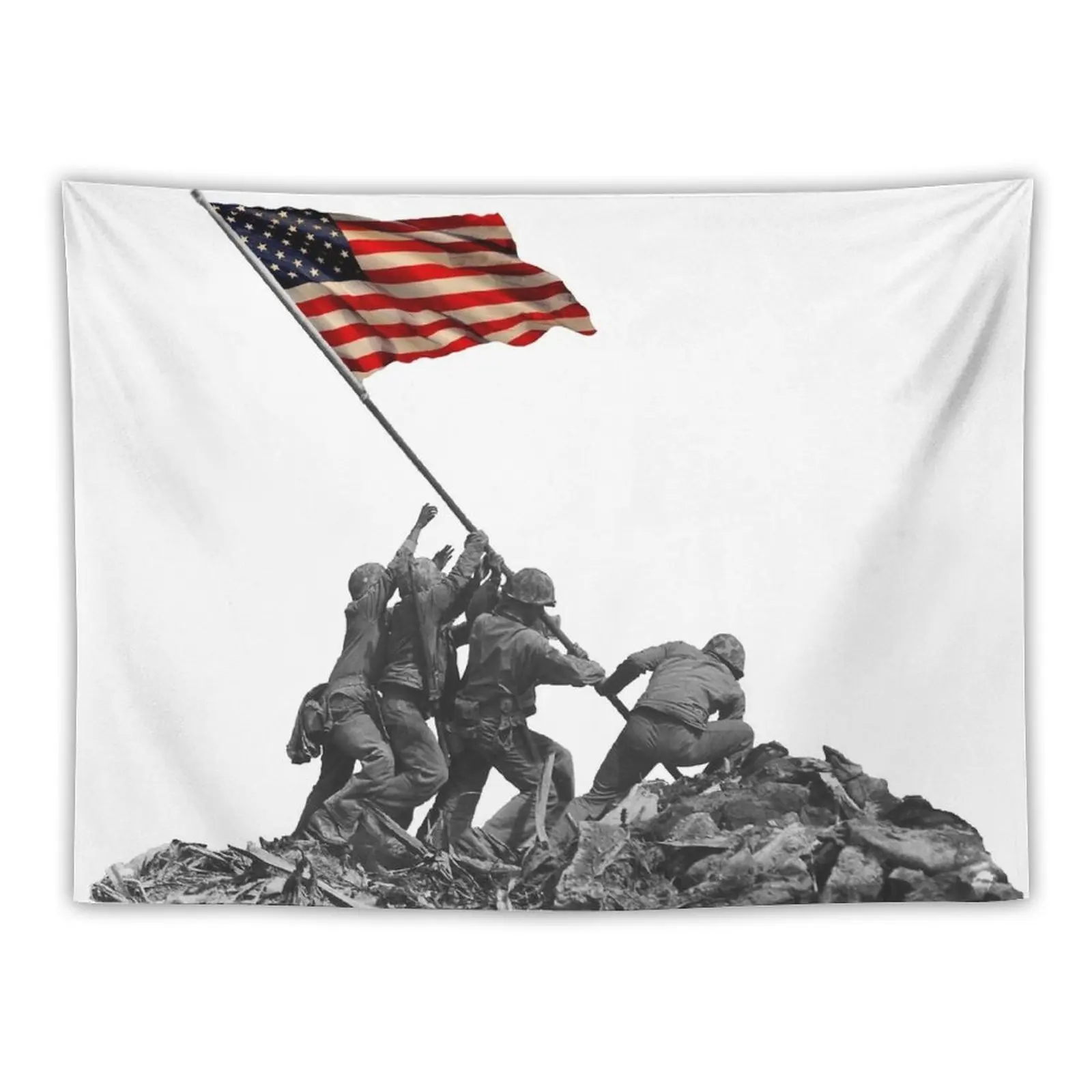 

Soldiers Raising US Flag at Iwo Jima Tapestry House Decor Home Decoration Accessories Home Decor Aesthetic