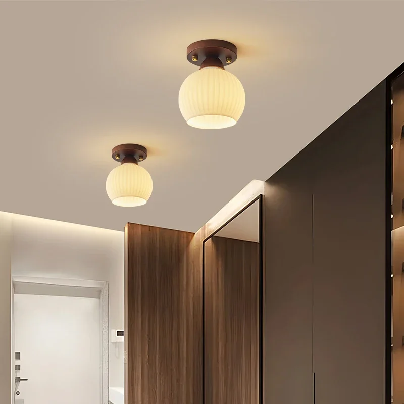 

Nordic Small Led Ceiling Lights Aisle Corridor Balcony Lamp Glass Chandelier Ceiling Lamp for Living Dining room Kitchen Bedroom