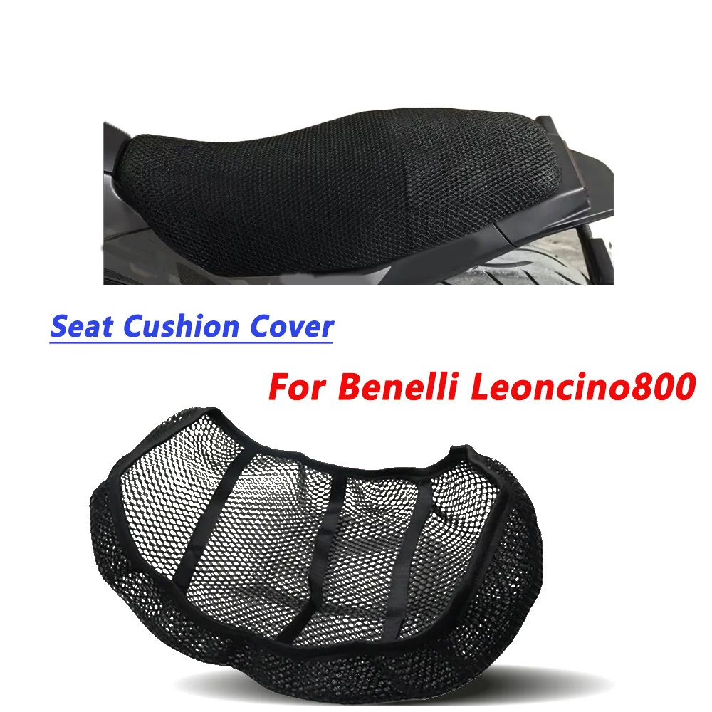 For Benelli Leoncino800 BJ800 Leoncino BJ 800 Motorcycle Seat Cover 3D Breathable Heat Resistant Anti-Slip Protective Pad