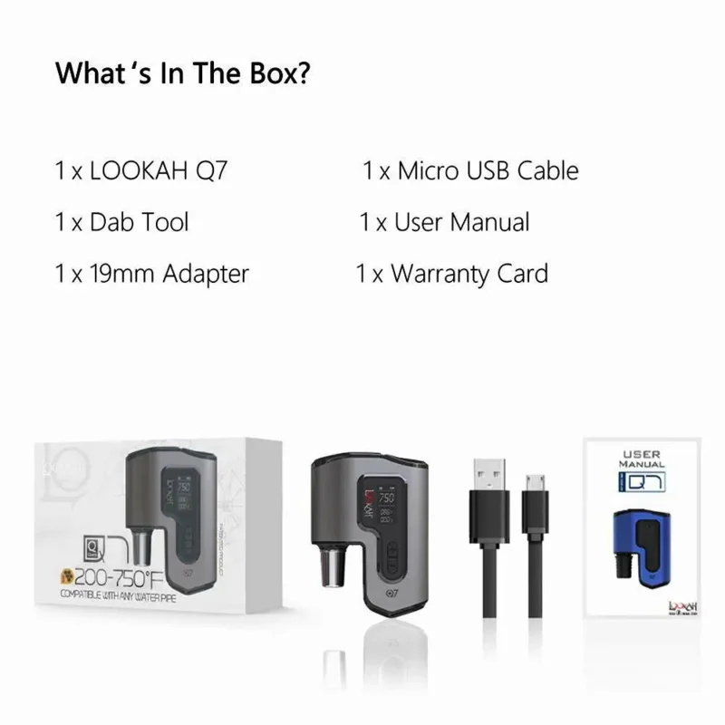 Lookah Q7 Portable Digital Temperature Controller,Chargeable