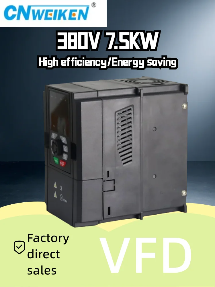 7.5KW 10HP Vector Control VFD Inverter 380V 3 Phase 400Hz Variable Frequency Drive for Spindle Motor