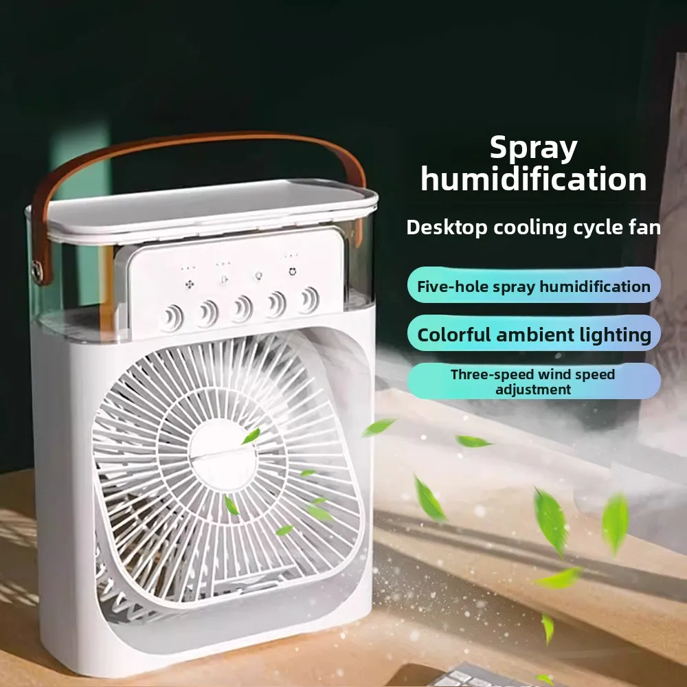 

Five hole spray fan Home office desktop atomizing humidifier Air cooler