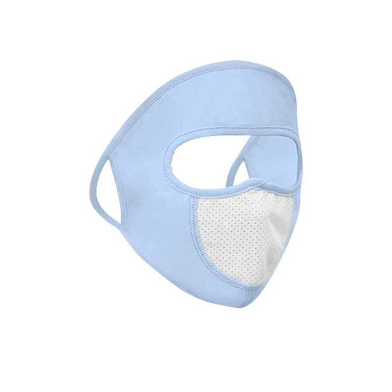 Ice Silk Sunscreen Mask Outdoor Sports Anti-UV Face Mask Cycling Breathable Anti-dust Face Cover Women Girls Hanging Ear Mask