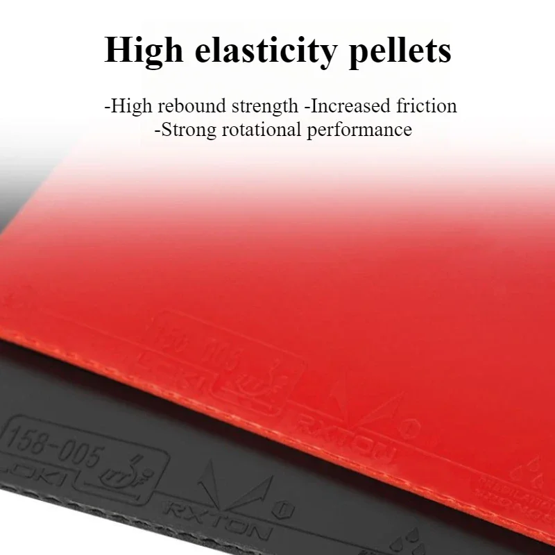 RXTON1 مطاط تدريب تنس الطاولة إسفنجة مرونة عالية دعم مطاط متوسطة اللزوجة لوازم تنس الطاولة #4