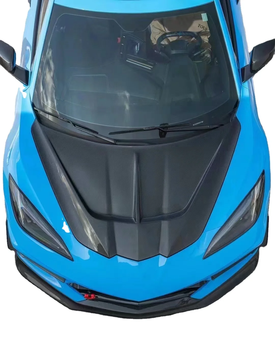 

For Chevrolet Corvette Carbon Fiber Hood Corvette Upgraded ST-style Carbon Fiber Hood Engine Hatch
