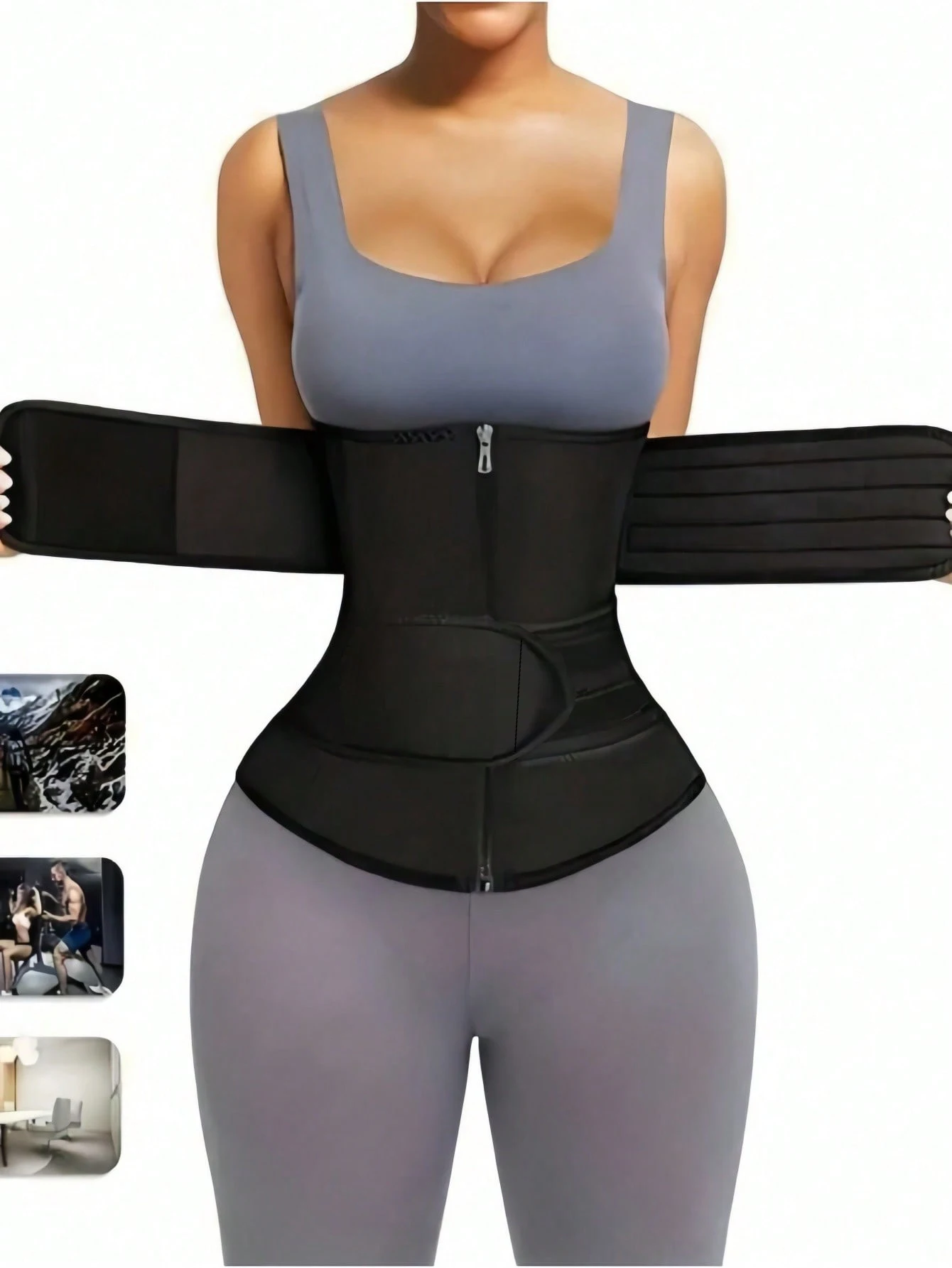1 Piece Sports Waist Training Vest, Slimming Hip & Abdominal Control Top (Open Bust Design), Women's Lingerie & Shapewear
