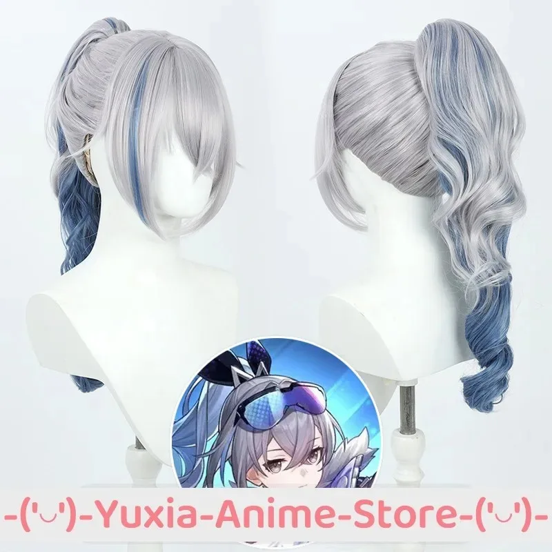 

Honkai: Star Rail Silver Wolf Косплей Парик Аниме Игра Ролевая игра Костюм для вечеринки Опора Синтетические волосы Термостойкое волокно