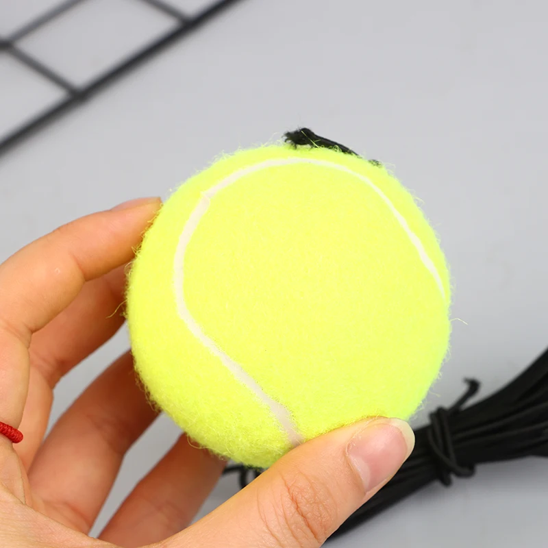 Portable Solo Tennis Trainer Rebound Tennis Ball With String Rope Self Tennis Practice Training Tool For Adults Kids Beginners