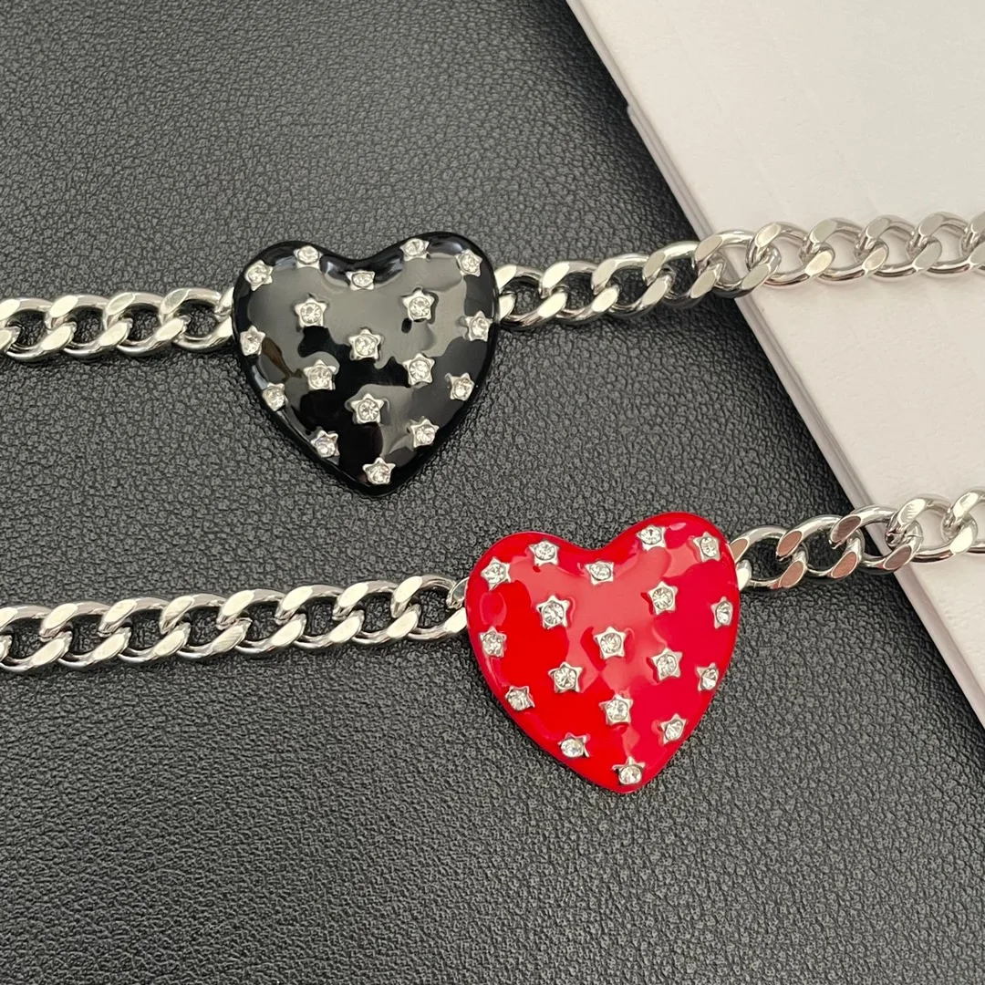 Necklace Temperament Light Luxury Fashion Peach Heart For Women Collares Para Mujer Collar Jewelry Collier Femme Pendant Grandes